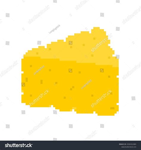 Illustration Pixel Art Cheese Stock Illustration 2193312481 | Shutterstock