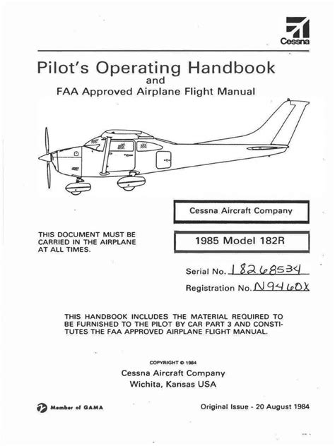 Cessna 182R POH | PDF | Computing And Information Technology