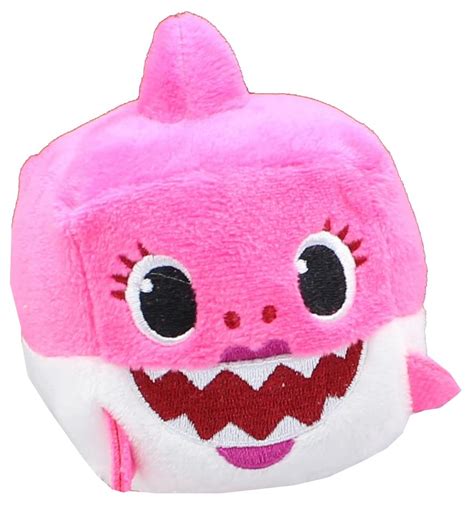 Pinkfong Shark Family 3 Inch Sound Cube Plush - Mommy Shark Pink ...