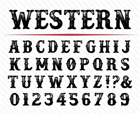 Western Font Wild West Font Old West Font Western Font Styles Cowboy Fonts Old Western Font ...