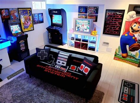 Nintendo Gamer Room | Arcade room, Retro games room, Small game rooms