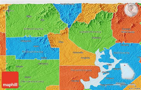 Dawson County Map Map Of Dawson County Georgia | Images and Photos finder