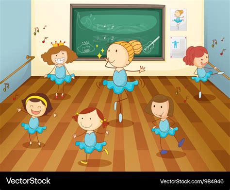 Dancing class Royalty Free Vector Image - VectorStock