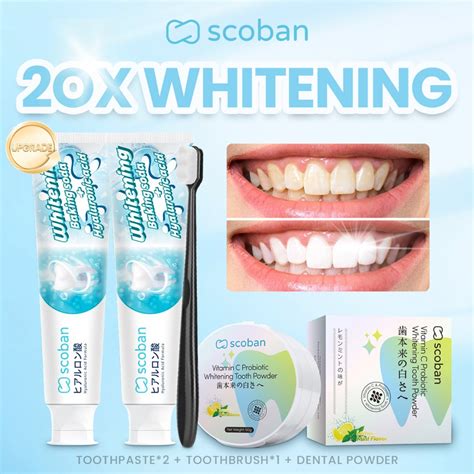 【Upgrade】scoban teeth Whitening toothpaste Peppermint Food Graded ...