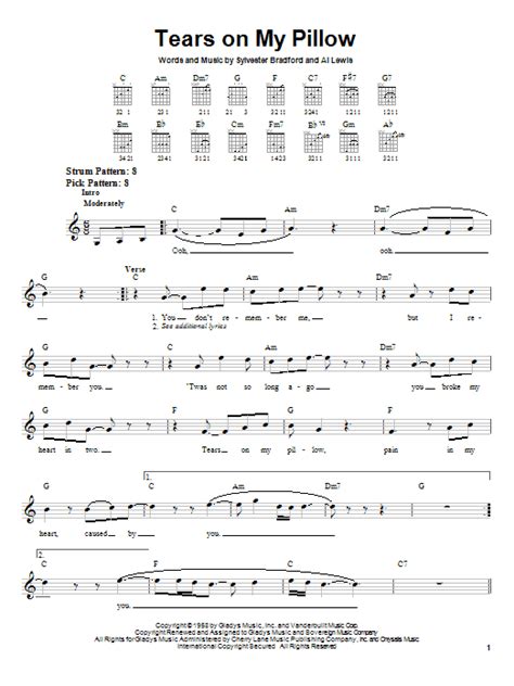 Tears On My Pillow | Sheet Music Direct