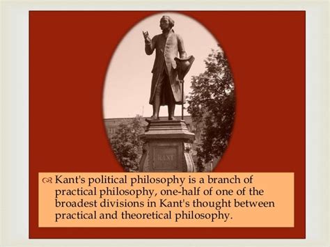 Immanuel kant on political philosophy