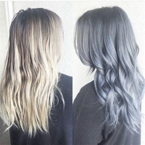 The Loft Toronto — Blue steel by @hairbymak_ 👤 👄 #blue hair...