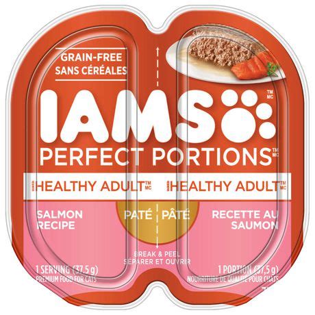 Iams Perfect Portions Salmon Paté Healthy Adult Wet Cat Food | Walmart Canada