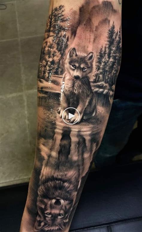 The 230 Best Wolf Tattoos on the Internet | TopTatu ... | Wolf tattoo sleeve, Wolf tattoo ...