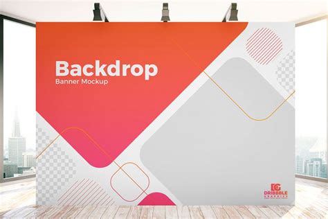 Free Backdrop Banner Mockup - DesignHooks | Banner backdrop, Event booth design, Banner design ...