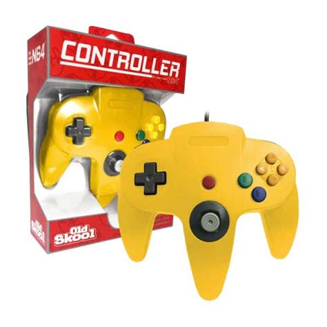 Nintendo 64 Controller Yellow Old Skool | Nostalgic Video Games