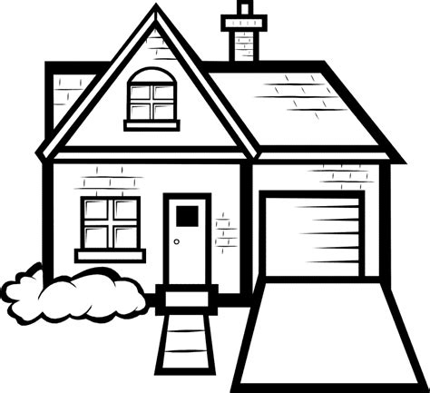 Childrens-house-colouring-pages.gif (777×711) | Cara menggambar, Warna ...