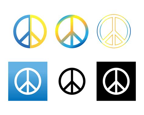 Peace Symbol Ukraine Gradient - Free vector graphic on Pixabay - Pixabay