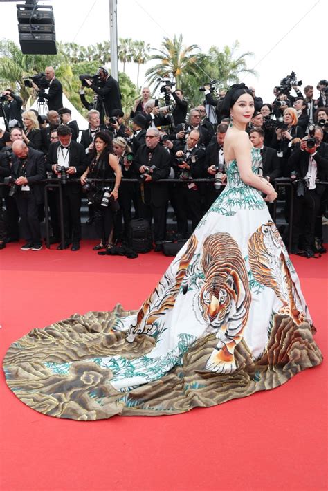 Fan Bingbing Gleams in Tiger-Embroidered Dress at Cannes Film Festival – Footwear News