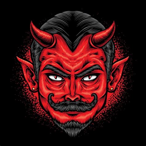 Red devil face vector logo - Vector Templates | IMGPANDA - A Free ...