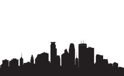 Minneapolis Skyline Vector Clipart | Free download on ClipArtMag