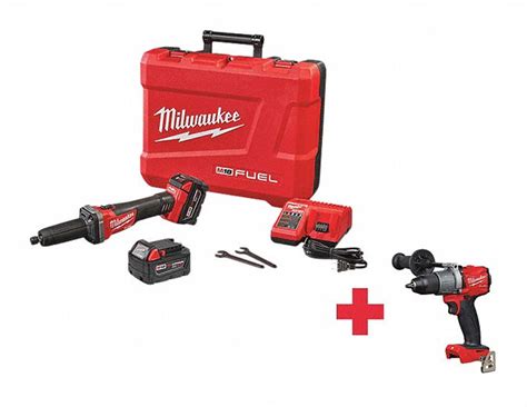 MILWAUKEE Cordless Tool Combo Kit, 18V, 2 Tools - 165FW9|2784-22 2804 ...