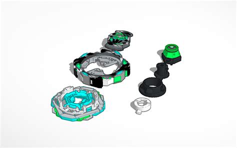 3D design Beyblade Burst Sparking Soul Knight Layer+Chassis+Driver R | Tinkercad