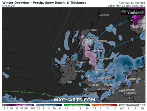 UK winter forecast: Snow to hit England in DAYS as maps show Polar ...