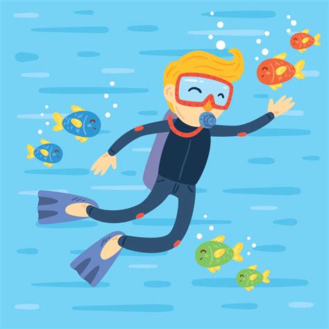 Scuba Diver Clipart Image