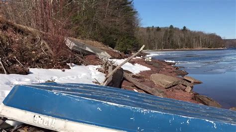 First Day Fishing on The Neversink Reservoir, Upstate, New York, April ...