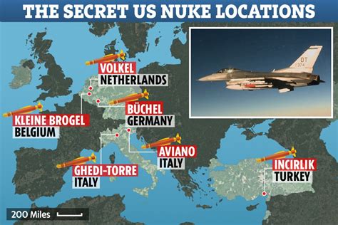 Top secret locations of 150 US nukes hidden in Europe are accidentally ...