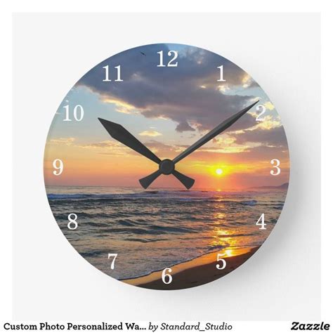 Custom photo personalized wall clock – Artofit