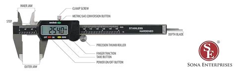 SE 784EC 6-Inch LCD Digital Caliper with Extra Battery and Case : Amazon.ca: Industrial & Scientific