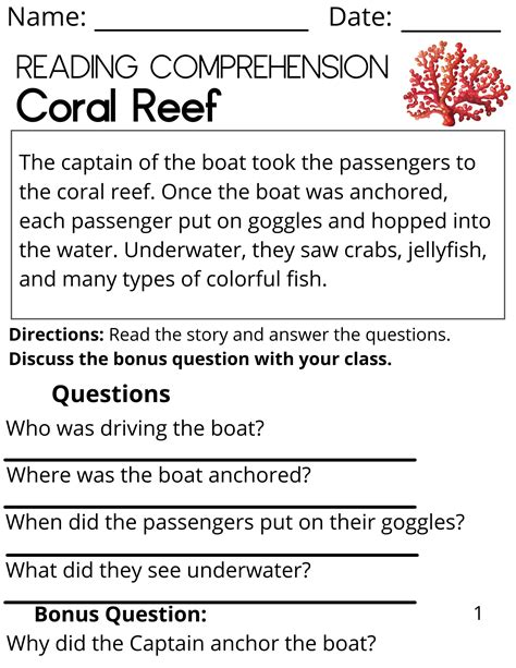 Reading Comprehension Passages 1st through 3rd Grade Part 1 | Made By Teachers