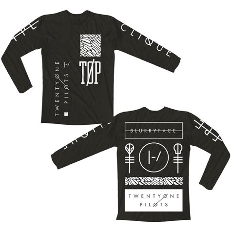 Twenty One Pilots Emblem Long Sleeve | Twenty one pilots shirt, Twenty ...