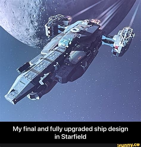 My final and fully upgraded ship design in Starfield - My final and fully upgraded ship design ...