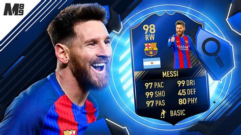 FIFA 17 TOTY MESSI REVIEW | 98 TOTY MESSI | FIFA 17 ULTIMATE TEAM ...