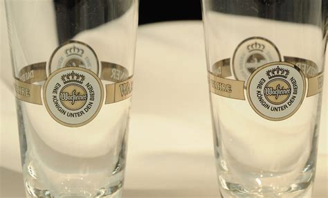 2 Warsteiner Pilsners Glasses Beer Glass 0.41L | eBay