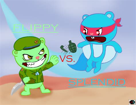 HTF: Flippy VS. Splendid by Eclipse02 on DeviantArt