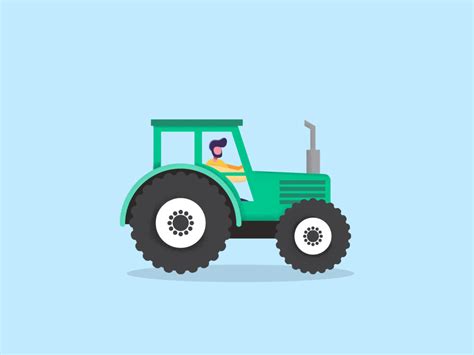 Tractor Animation by Jonathan Silverberg for D Custom on Dribbble