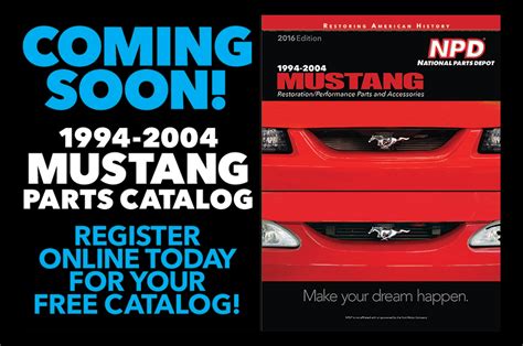 National Parts Depot To Release 1994 to 2004 Mustang Parts Catalog ...