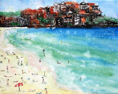 Bondi Beach Painting by Lyndsey Hatchwell - Fine Art America