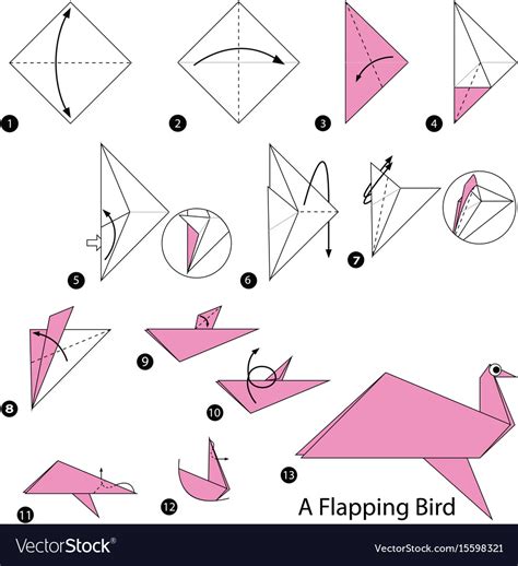 Origami ideas: Origami How To Make A Flapping Bird