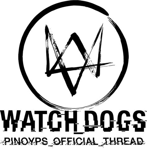 Watch Dogs Black Logo Transparent Free PNG - PNG Play