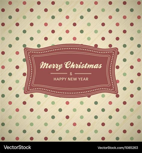 Vintage christmas card background Royalty Free Vector Image