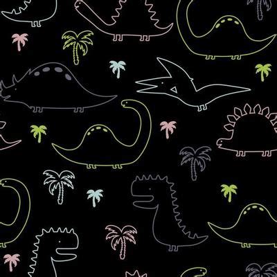 Dinosaur Pattern Vector Art, Icons, and Graphics for Free Download