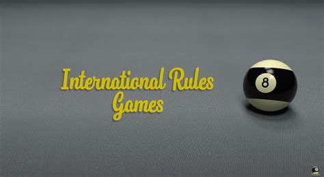 International Eight-Ball Rules Video - International 8 Ball Referee