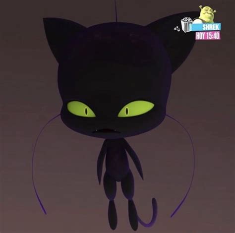 an animated black cat with glowing eyes and green eyes, standing in ...