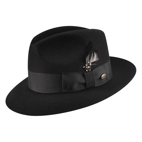 Bailey of Hollywood Gangster Wool Felt Capone Style | Hats for men, Stylish hats, Mens dress hats