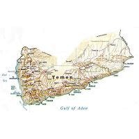 Large relief map of Yemen | Yemen | Asia | Mapsland | Maps of the World