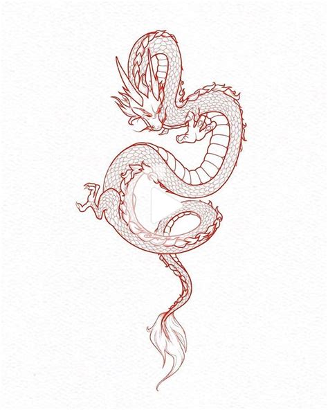 #tattoodrawing | Chinese dragon tattoos, Small dragon tattoos, Dragon ...