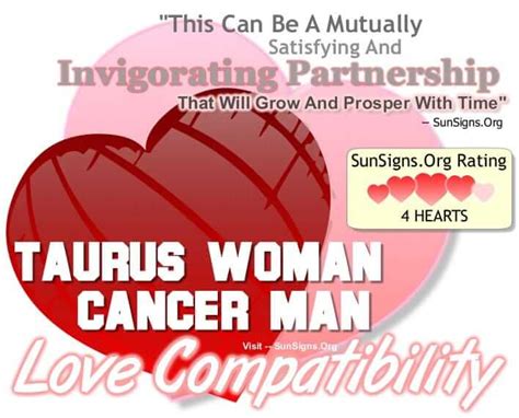 Taurus Woman Cancer Man - A Satisfying Invigorating Pairing - SunSigns.Org