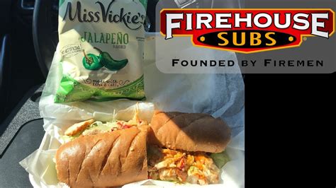 Firehouse Subs: Spicy Cajun Chicken Sub Sandwich Review - YouTube