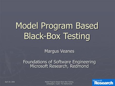 PPT - Model Program Based Black-Box Testing PowerPoint Presentation ...