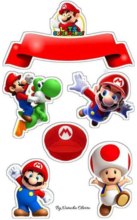 Super Mario Cake Topper Svg : Editable Super Mario Birthday Party ...